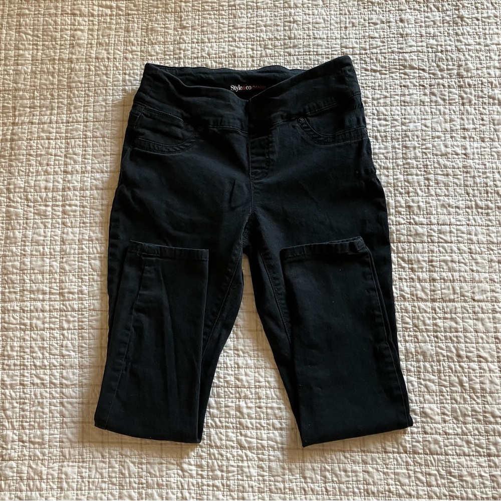 Style & Co Denim Boyfriend Stretch Jean Pants